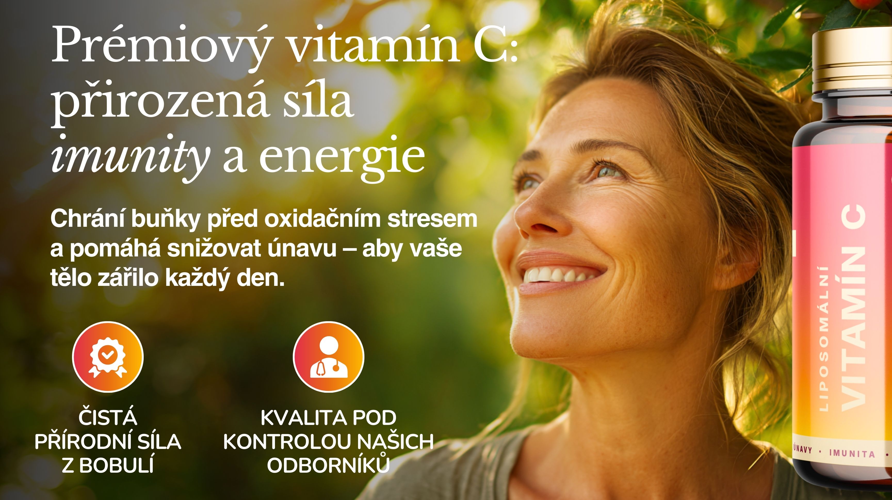 PREMIUM Liposomální Vitamín C ANTIOXIDANT BERRY BOOST (+ Acerola, Camu Camu, amla, šípek, bioflavonoidy), Vysoce vstřebatelný, 60 kapslí -4